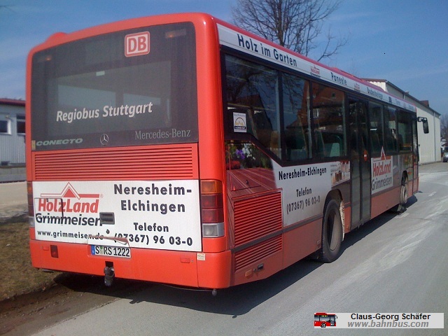 Regionalbus Stuttgart Evobus Conecto Wg. 1222- ausgemustert - www.bahnbus.com